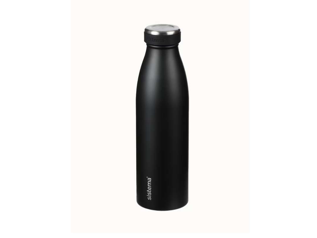 Sistema 500ml Stainless Steel Bottle – Hot & Cold Insulated | Qatar Sistema 500ml Stainless Steel Bottle – Hot & Cold Insulated | Qatar